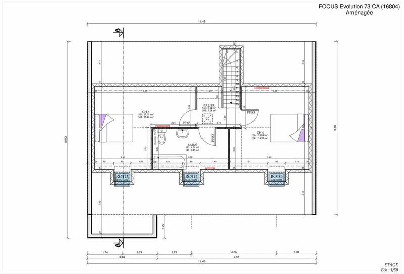 Maison - 73 m² - 3 pièces