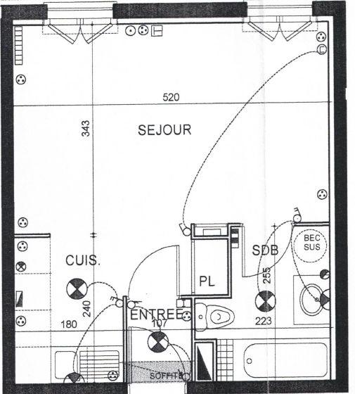 Studio - 30 m² - 1 pièce