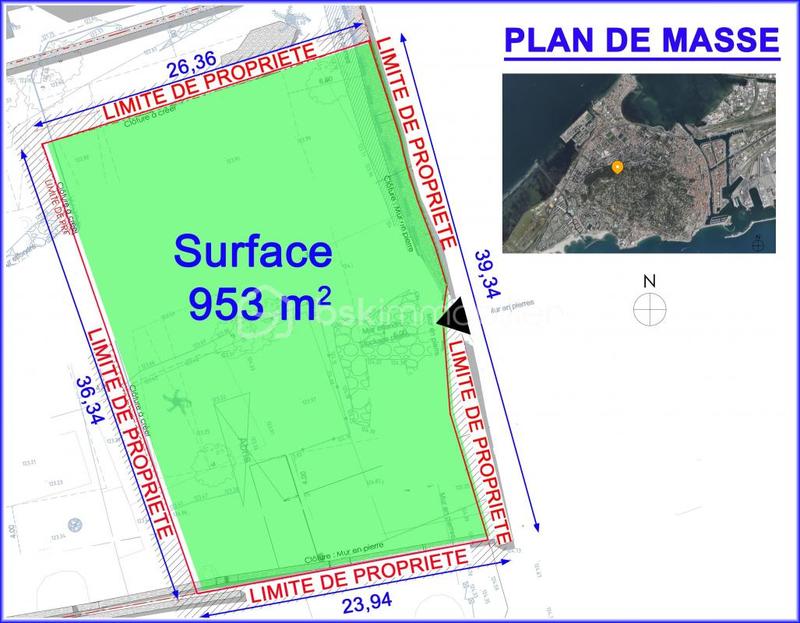 Terrain - 953 m²