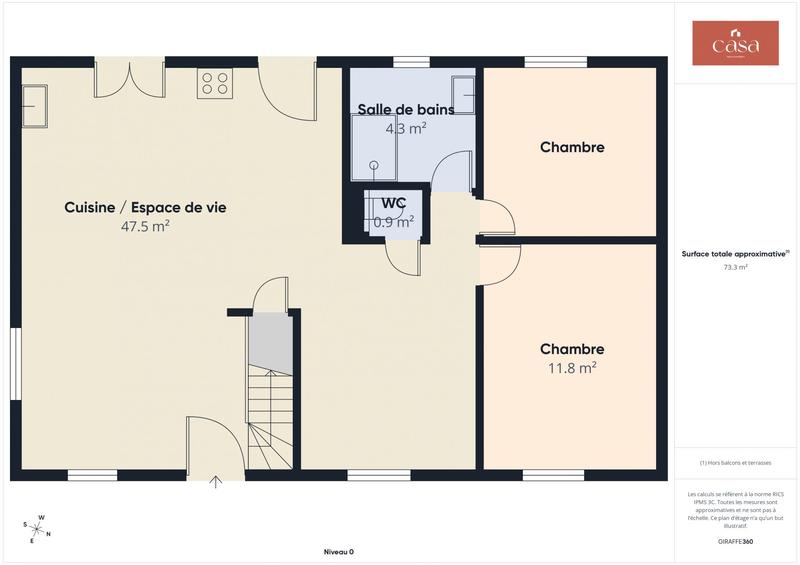 Maison - 107 m² - 6 pièces