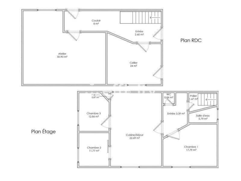 Maison - 76 m² - 4 pièces