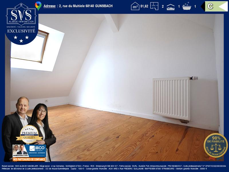 Appartement - 52 m² - 2 pièces