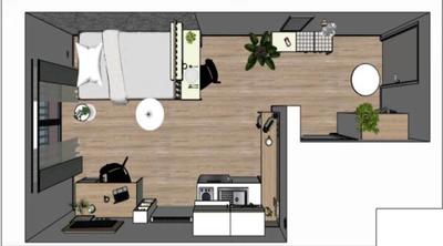 Appartement - 17 m² - 1 pièce