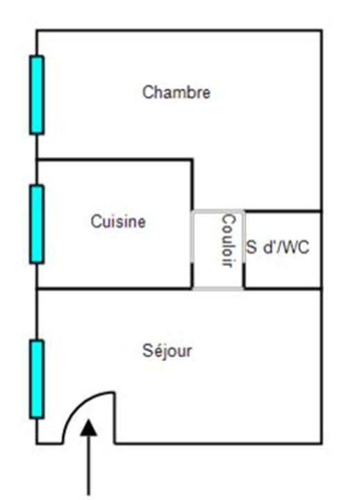 Appartement - 35 m² - 2 pièces