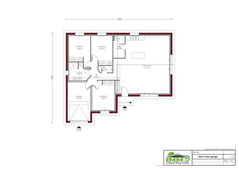 Maison - 90 m² - 4 pièces