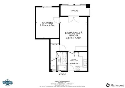 Appartement - 40 m² - 2 pièces