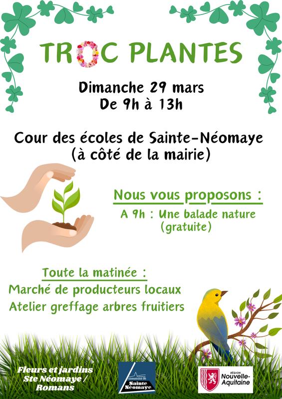 Troc plantes à Sainte-Neomaye