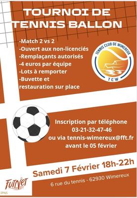 Tennis club de Wimereux -  tournoi de tennis ballon (futnet)