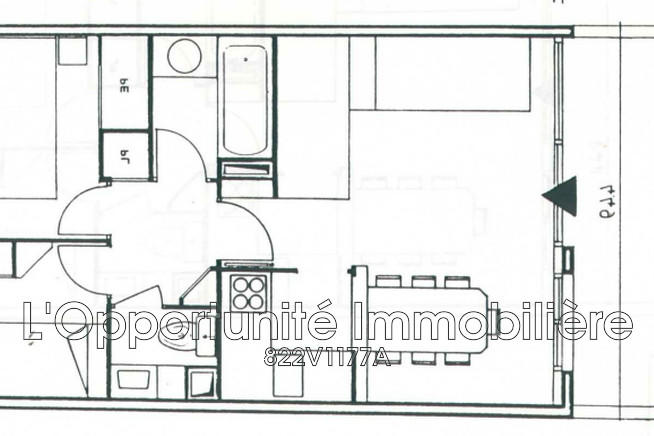 Appartement - 34 m² - 3 pièces