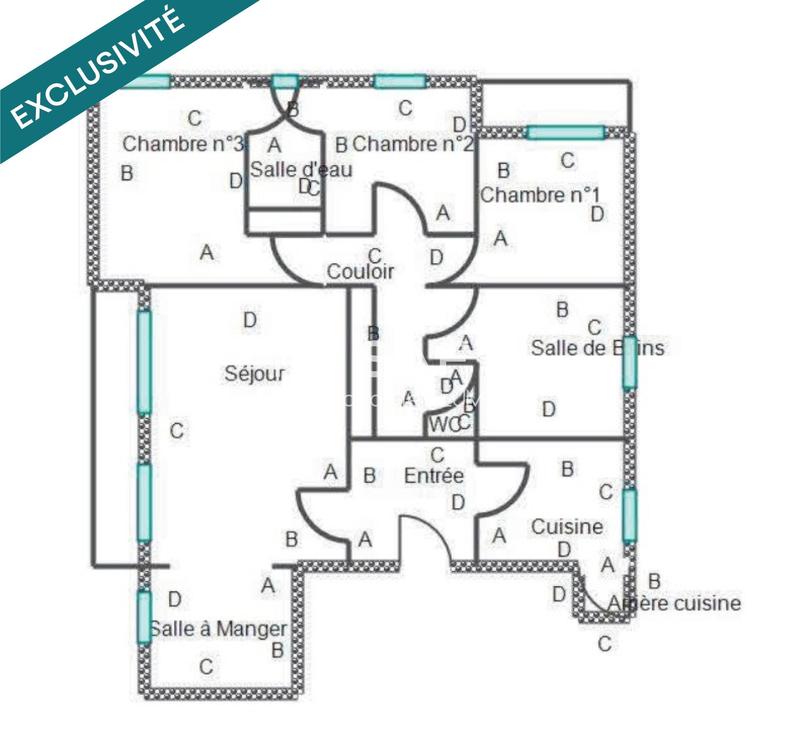 Appartement - 99 m² - 5 pièces