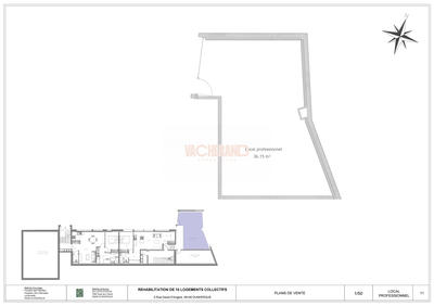 Local d'activités - 36 m² - 2 pièces