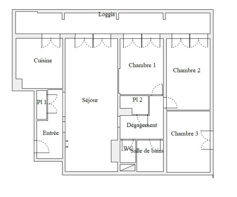 Appartement - 100 m² - 4 pièces