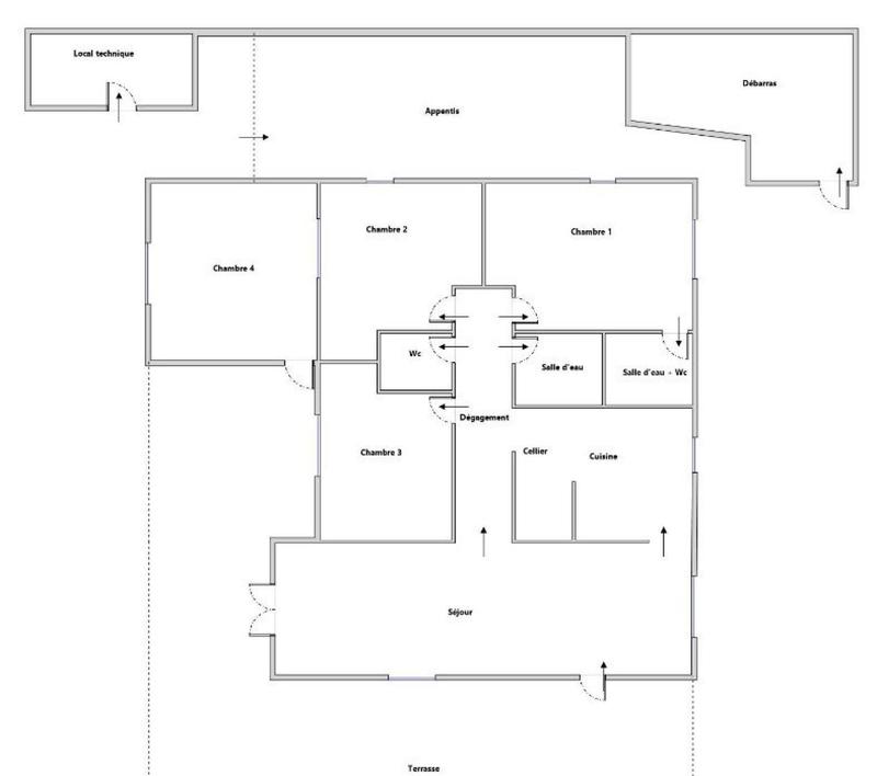 Maison - 104 m² - 5 pièces