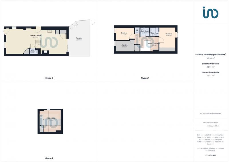 Maison - 82 m² - 4 pièces