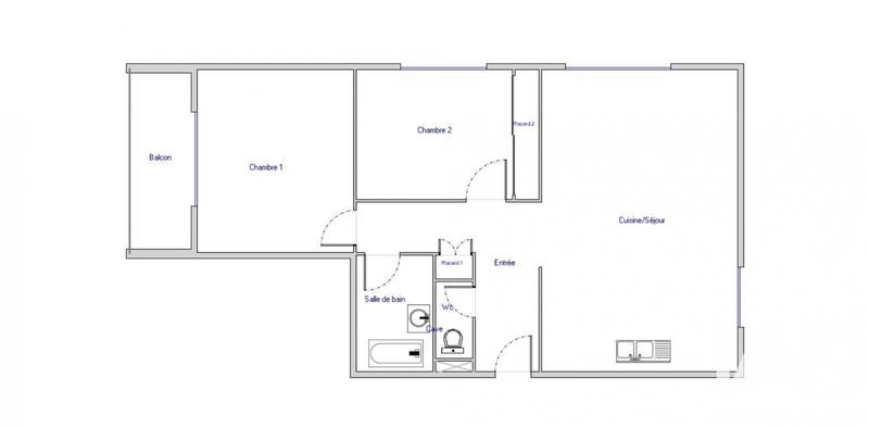 Appartement - 64 m² - 3 pièces