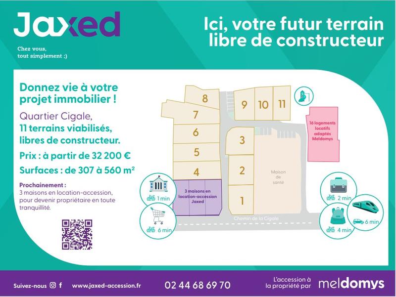 Terrain constructible - 561 m²