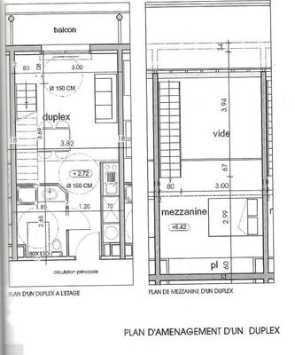 Duplex - 40 m² - 2 pièces