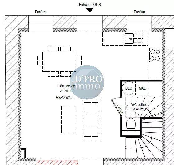Maison en pierre - 71 m² - 4 pièces