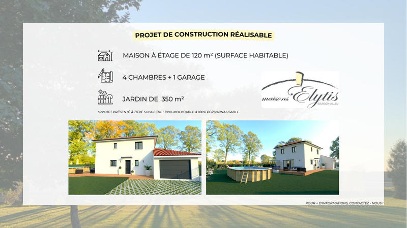 Terrain constructible - 500 m²