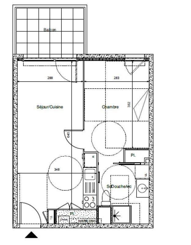 Appartement - 39 m² - 2 pièces