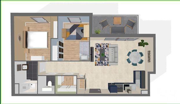 Appartement - 66 m² - 3 pièces