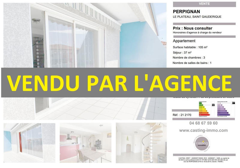 Appartement - 105 m² - 4 pièces