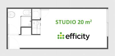 Appartement - 21 m² - 1 pièce