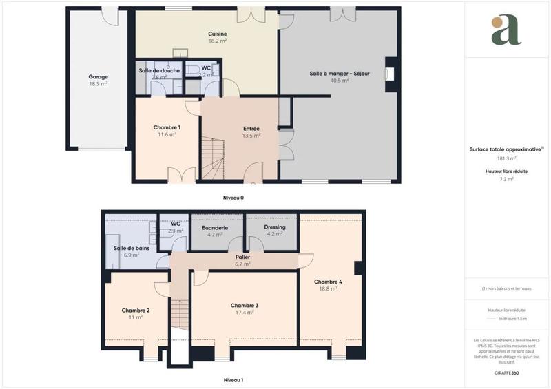 Maison - 145 m² - 5 pièces