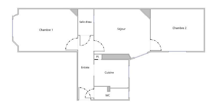 Appartement - 51 m² - 3 pièces