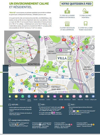 Appartement - 65 m² - 3 pièces