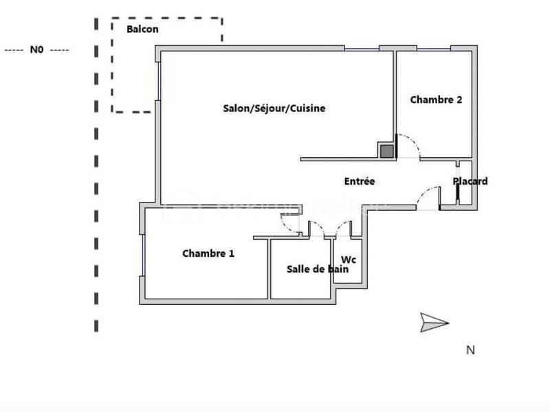 Appartement - 62 m² - 3 pièces
