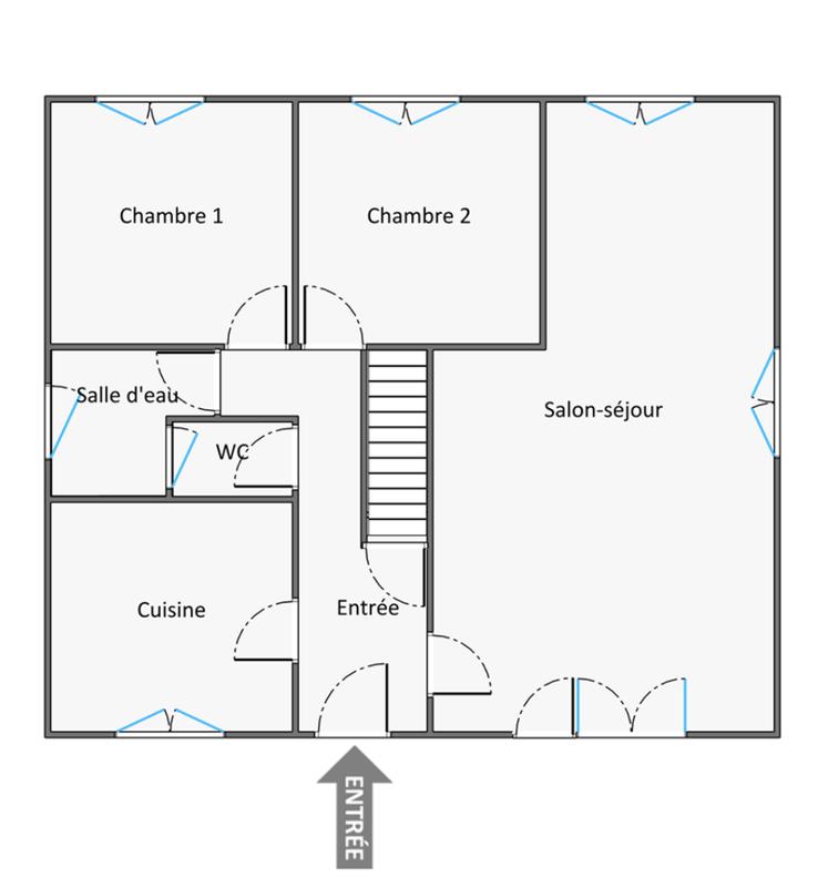 Maison - 68 m² - 3 pièces