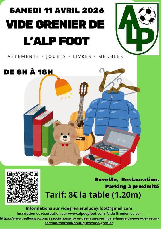 Vide grenier de l'alp foot
