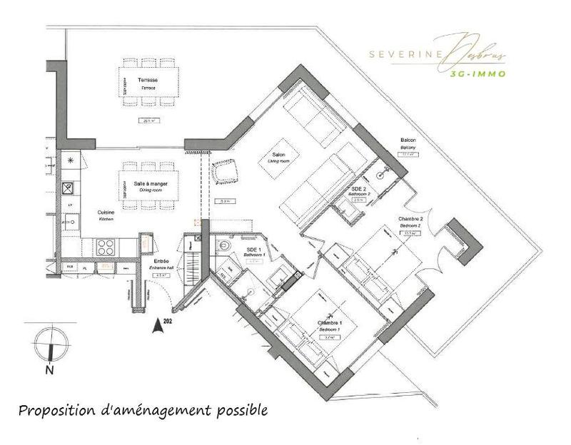 Appartement - 71 m² - 4 pièces
