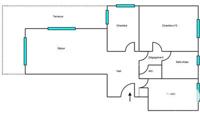 Appartement - 67 m² - 3 pièces