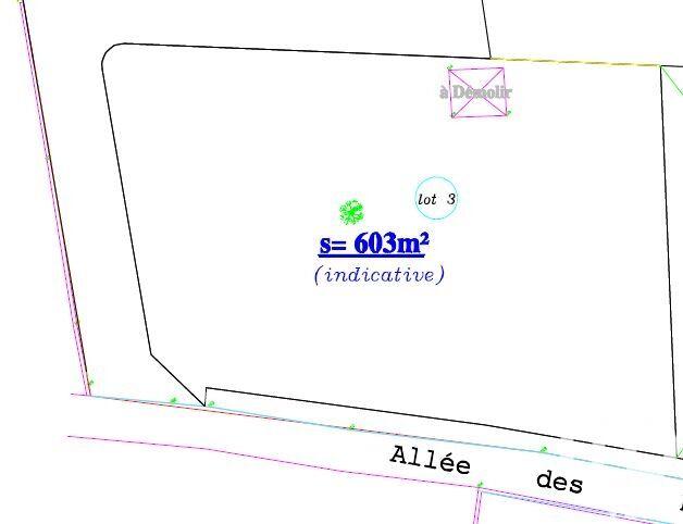 Terrain - 603 m²