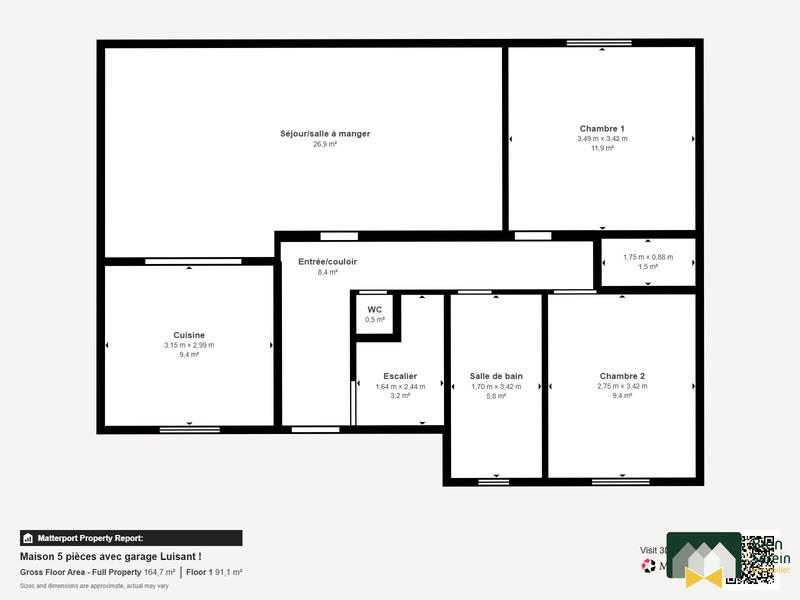 Maison - 119 m² - 5 pièces