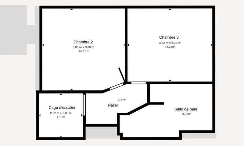 Duplex - 89 m² - 4 pièces