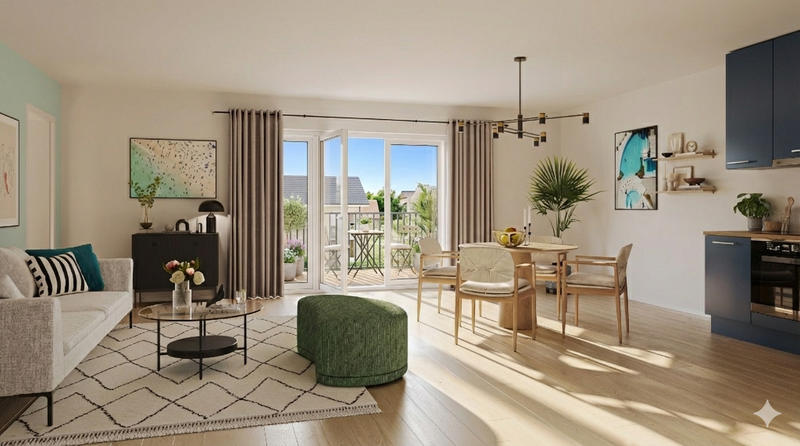 Appartement - 45 m² - 2 pièces