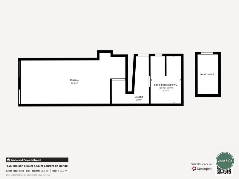 Maison - 43 m² - 3 pièces