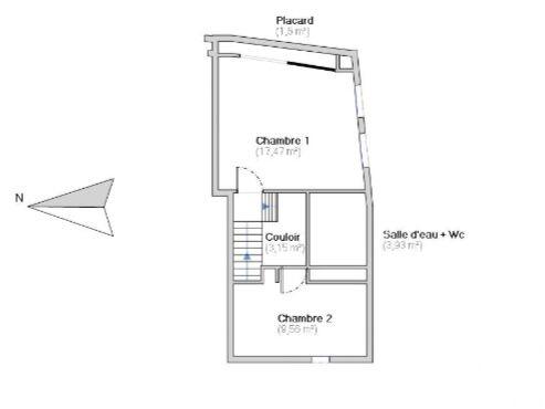 Maison de village - 71 m² - 3 pièces