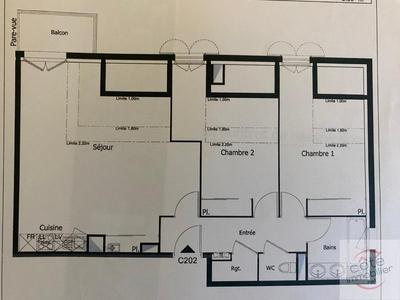 Appartement - 68 m² - 3 pièces