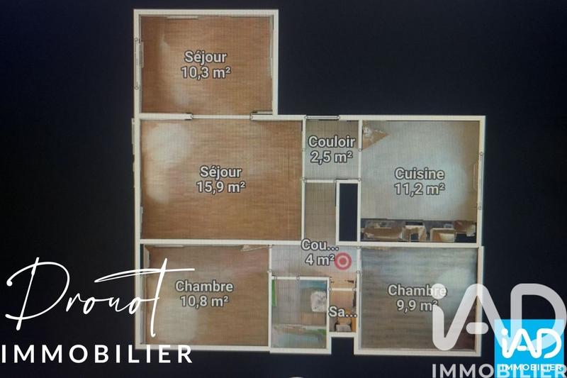 Appartement - 70 m² - 4 pièces