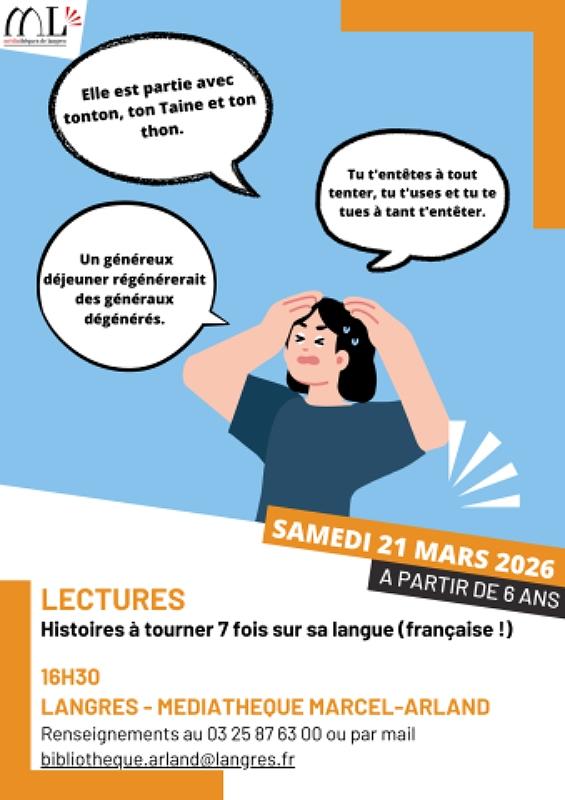 Lectures - Histoires à tourner 7 fois sur sa langue (française !)