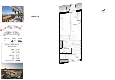 Appartement - 49 m² - 2 pièces