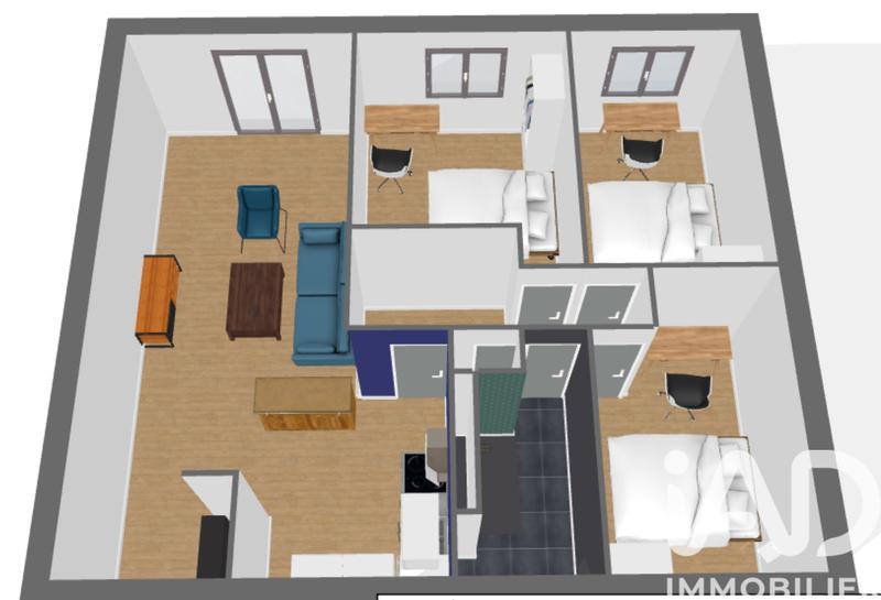 Appartement - 64 m² - 4 pièces