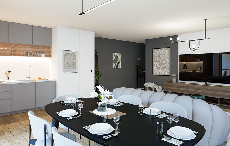 Appartement - 43 m² - 2 pièces