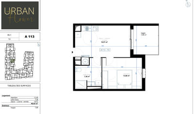 Appartement - 41 m² - 2 pièces