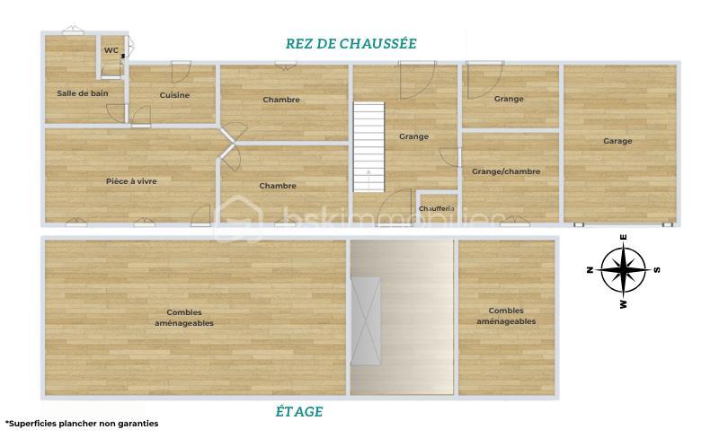 Maison - 61 m² - 3 pièces