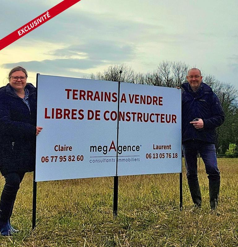 Terrain constructible - 1 634 m²